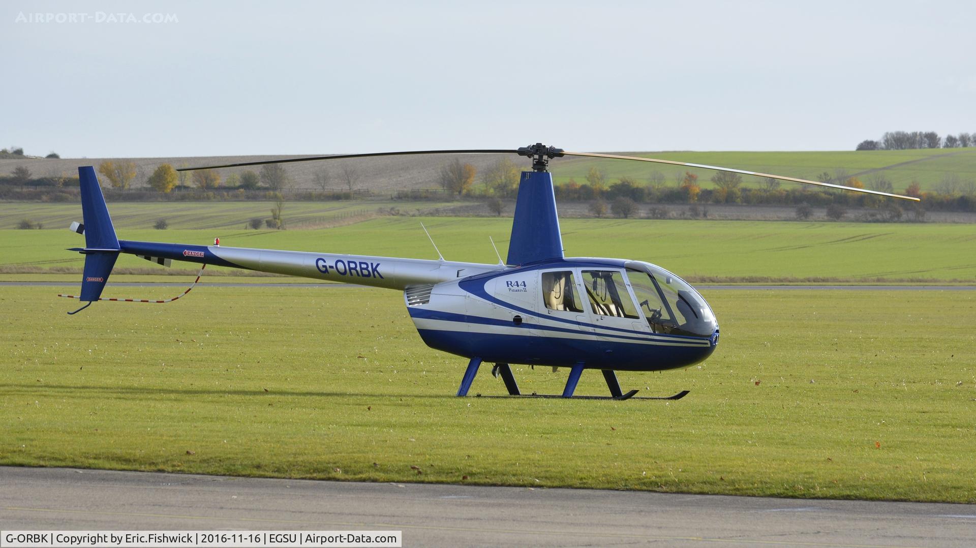 G-ORBK, 2003 Robinson R44 Raven II C/N 10213, 3. G-ORBK visiting The Imperial War Museum, Duxford.