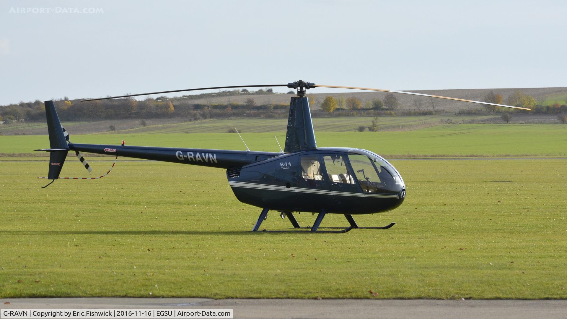 G-RAVN, 2001 Robinson R44 Raven C/N 1022, 3. G-RAVN visiting The Imperial War Museum, Duxford.