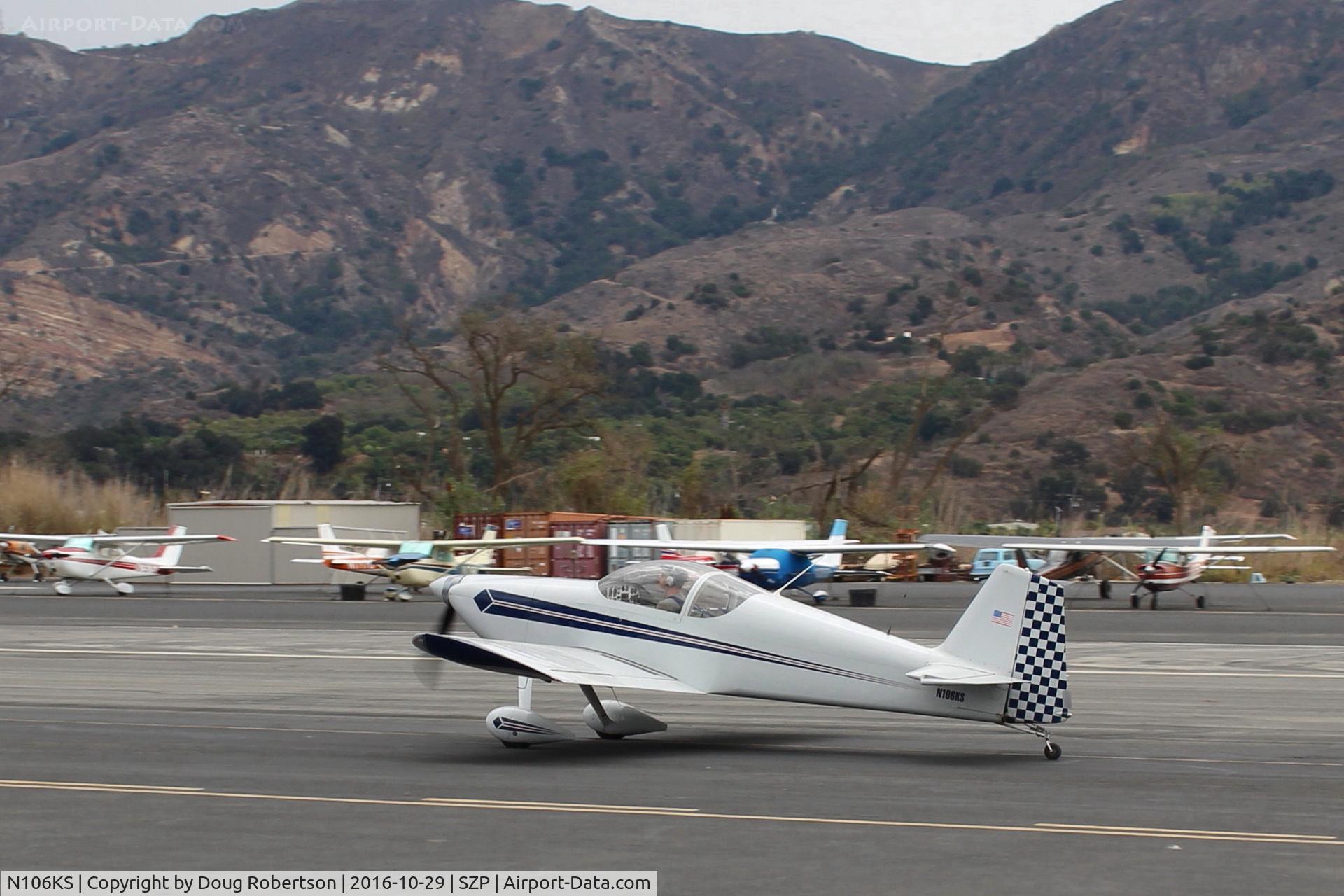 N106KS, 1991 Vans RV-6 C/N 21033, 1991 Stark VAN's RV-6, Lycoming O-320 160 Hp, taxi