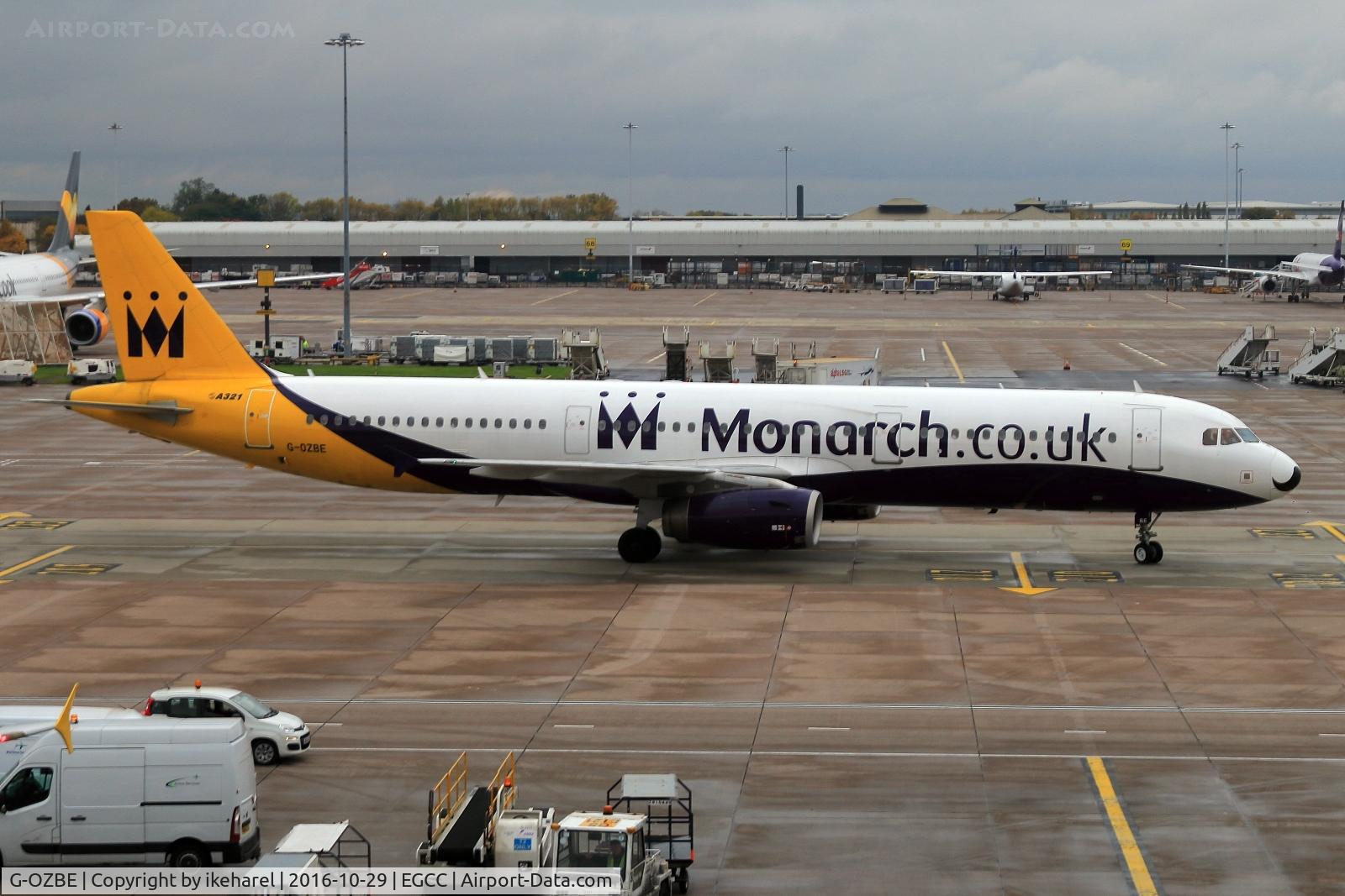 G-OZBE, 2002 Airbus A321-231 C/N 1707, Minute before docking at Manchester airport, gate 10.