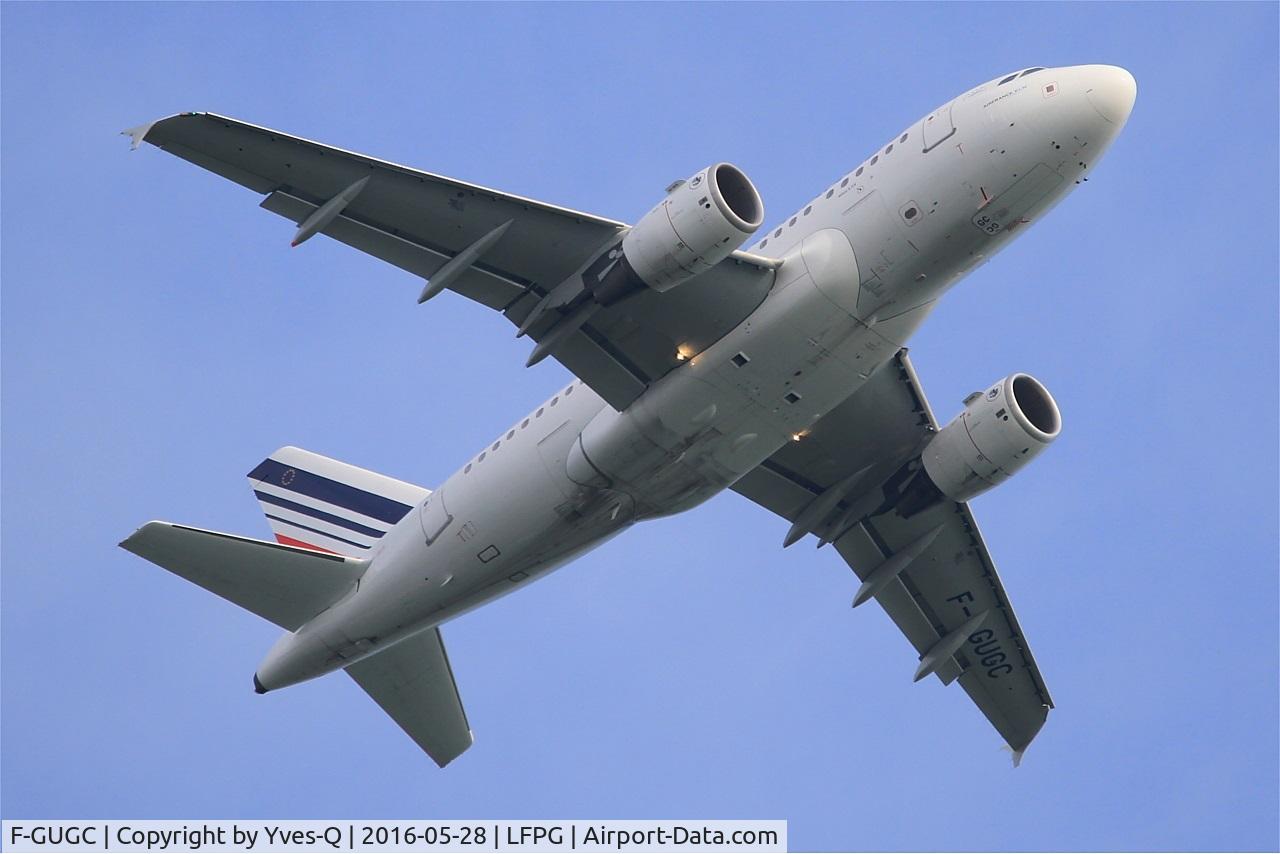 F-GUGC, 2002 Airbus A318-111 C/N 2071, Airbus A318-111, Take off rwy 06R, Roissy Charles De Gaulle airport (LFPG-CDG)