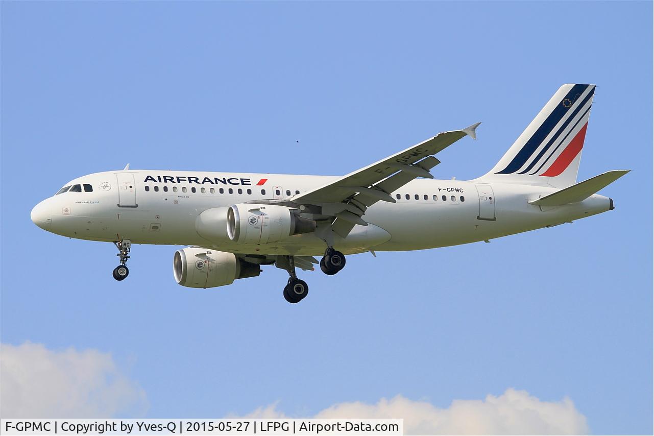 F-GPMC, 1996 Airbus A319-113 C/N 608, Airbus A319-113, Short approach rwy 27R, Paris-Roissy Charles De Gaulle airport (LFPG-CDG)