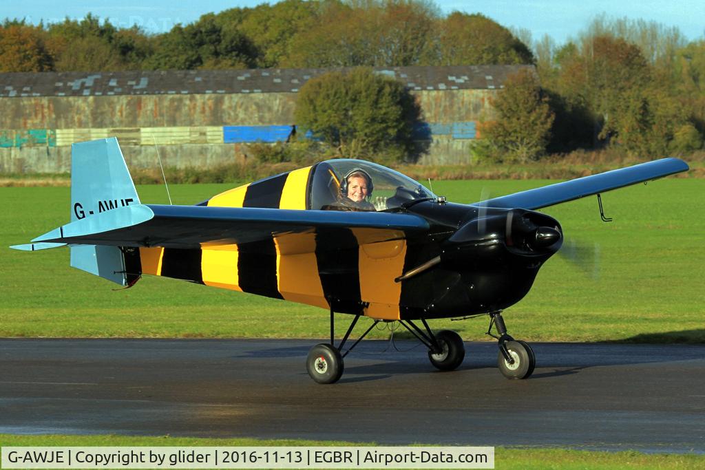 G-AWJE, 1968 Tipsy T-66 Nipper Mk 3 C/N S121, Kate off for another local flight