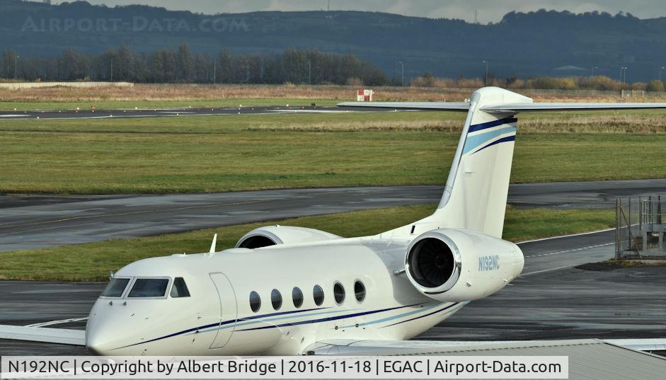 N192NC, 2008 Gulfstream Aerospace GIV-X (G450) C/N 4126, Solairus Aviation.  Belfast City Airport.