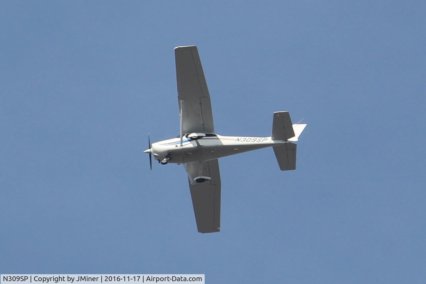 N309SP, 1999 Cessna 172S C/N 172S8245, Flying over W Dundee, IL