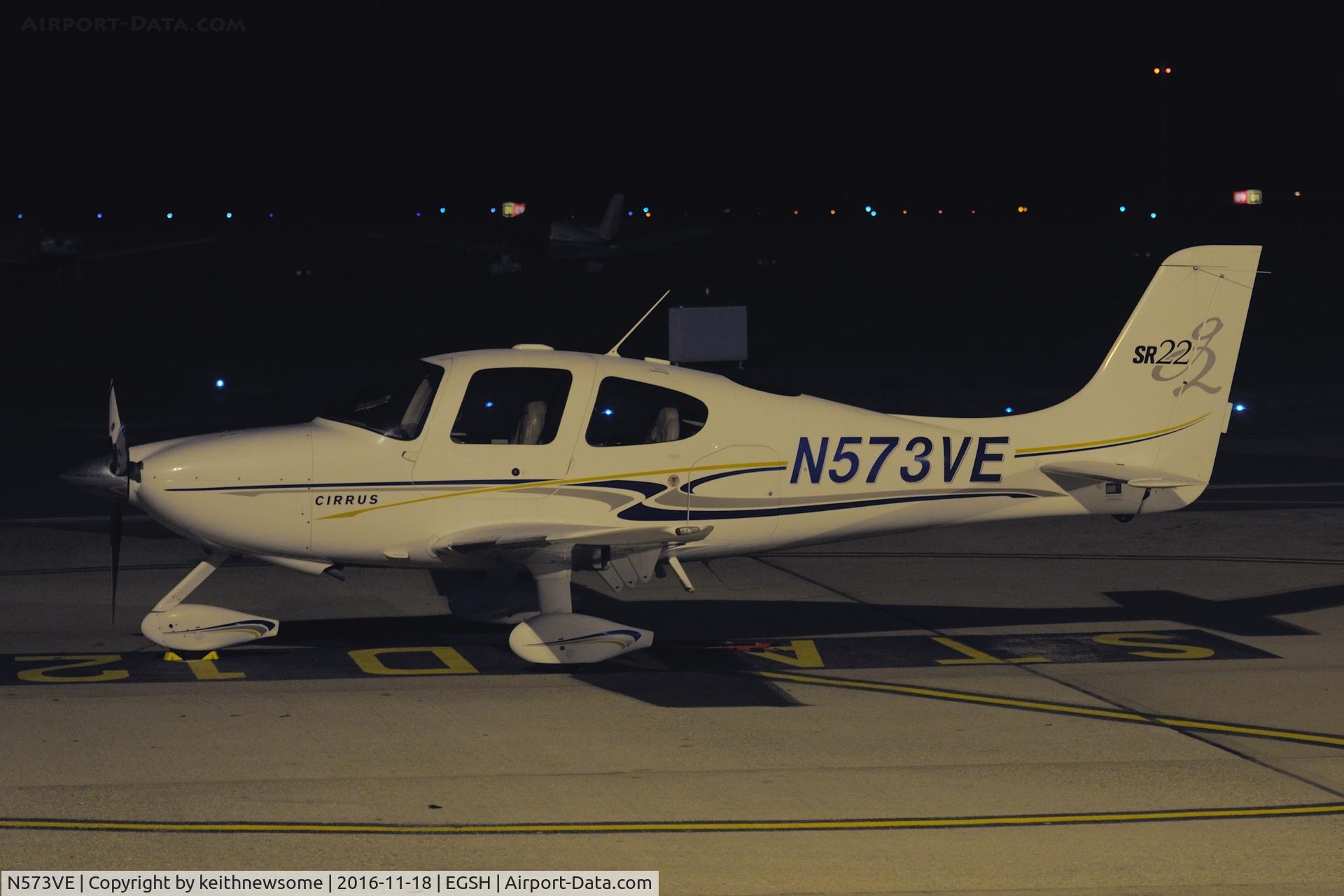 N573VE, 2004 Cirrus SR22 G2 C/N 1078, Nice Late Visitor.