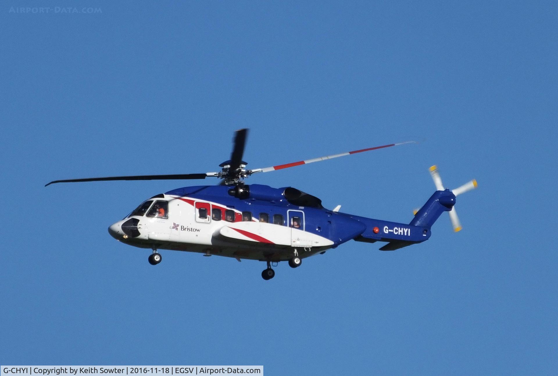 G-CHYI, 2013 Sikorsky S-92A C/N 920197, taking off