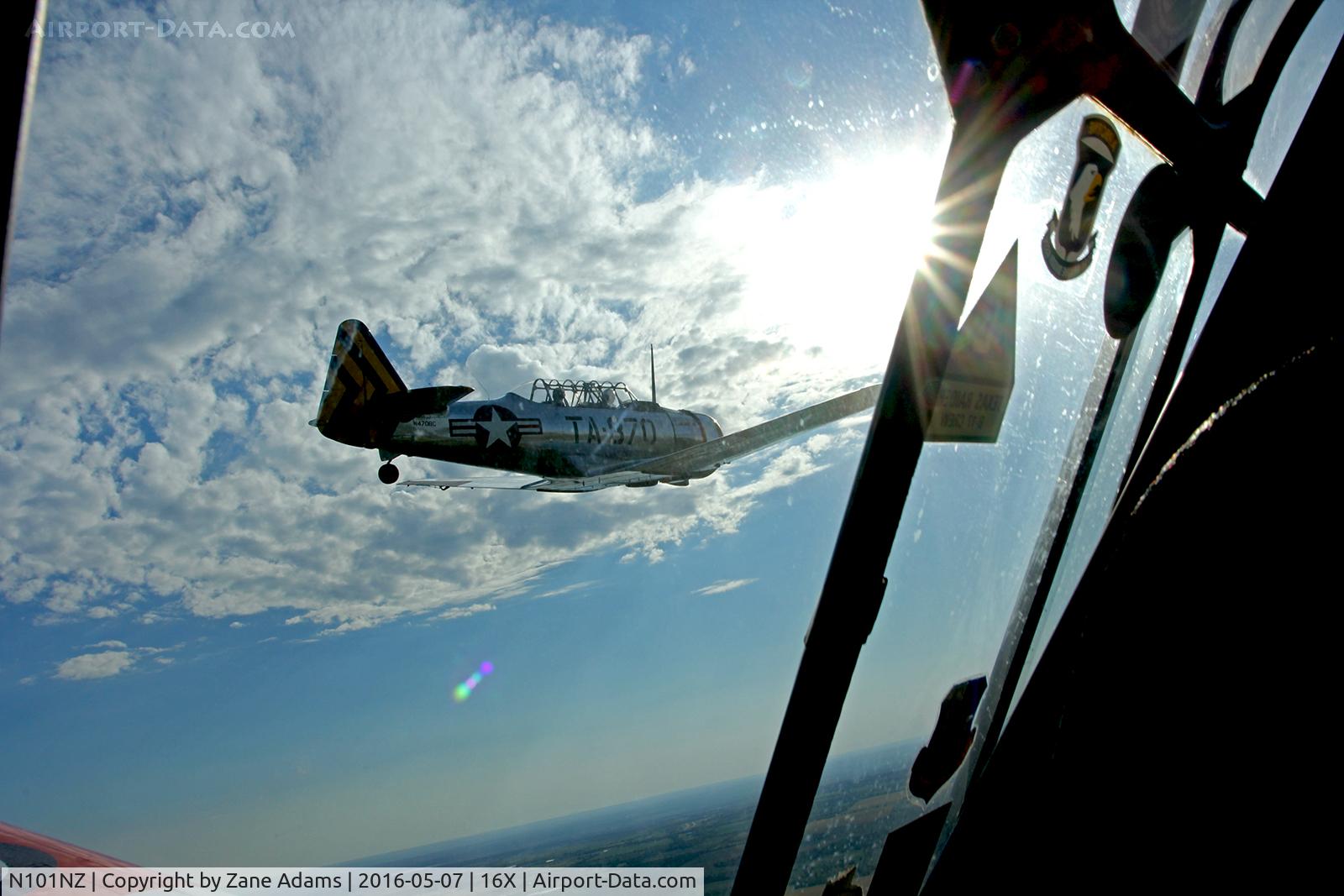 N101NZ, 1944 North American AT-6D Texan C/N 88-15611, T-6 Ride at Propwash Fly-in - w/ Steve Swift