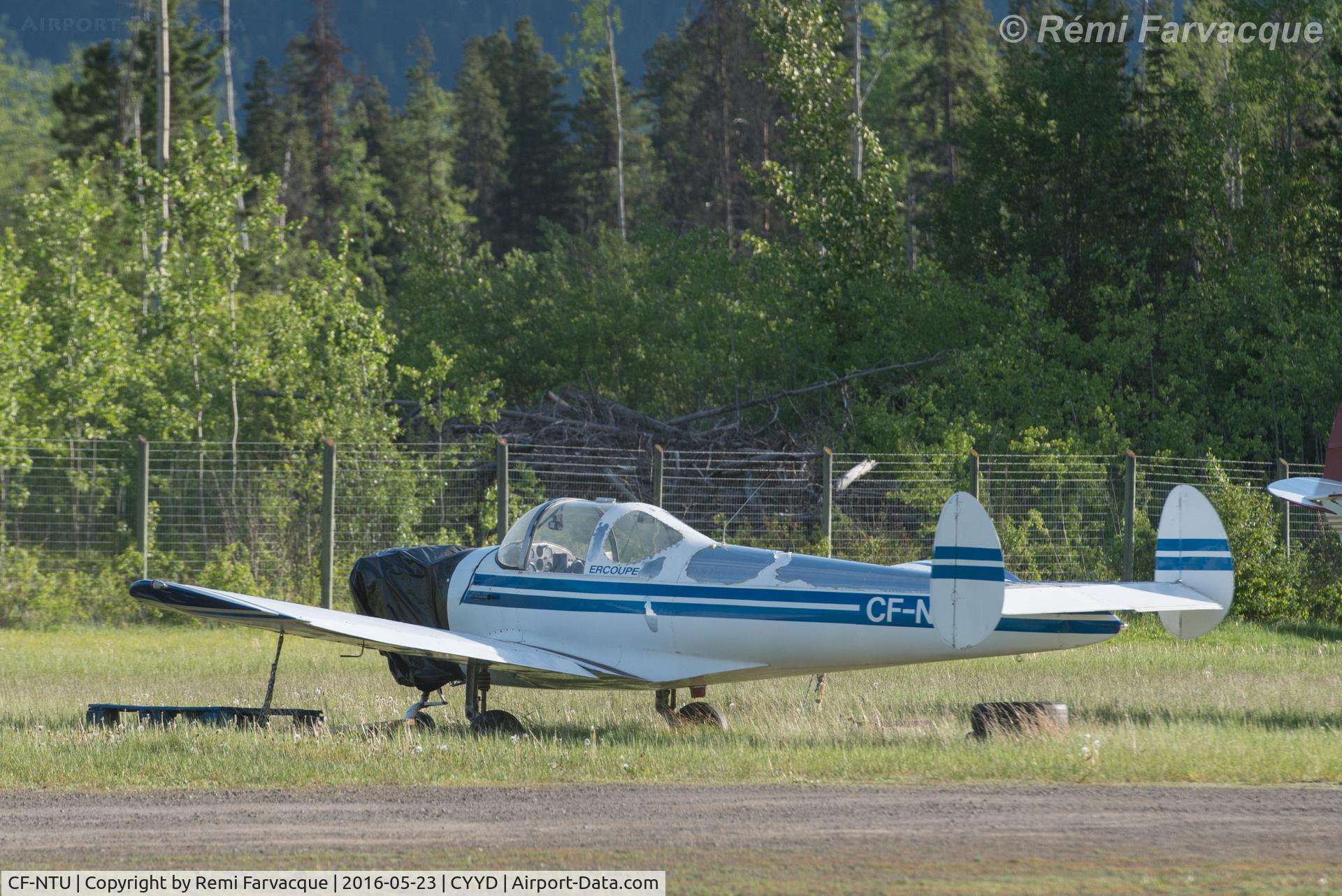 CF-NTU, 1946 Erco 415C Ercoupe C/N 1845, Parked at east end of airport with other private craft.