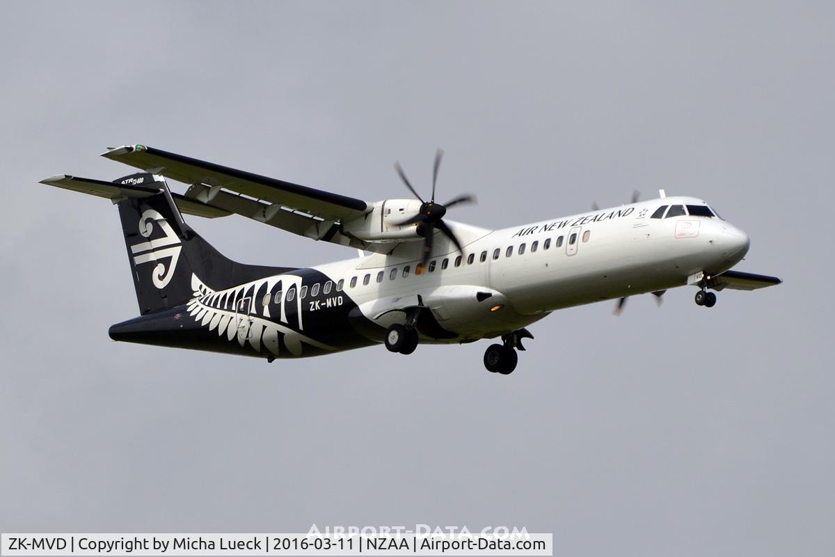 ZK-MVD, 2013 ATR 72-600 C/N 1117, At Auckland