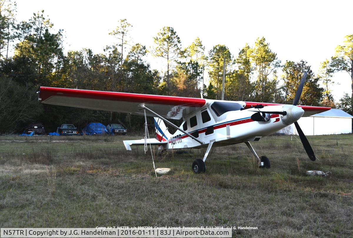 N57TR, 1999 Aerocomp Comp Air 7 C/N 997209, At Coastal Airport.