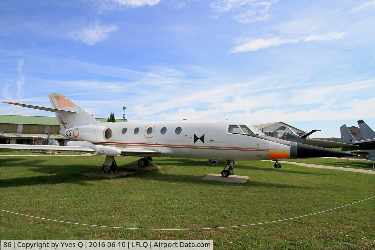 86, 1967 Dassault Falcon (Mystere) 20C C/N 86, Dassault Falcon (Mystere) 20C, Musée Européen de l'Aviation de Chasse at Montélimar-Ancône airfield (LFLQ)