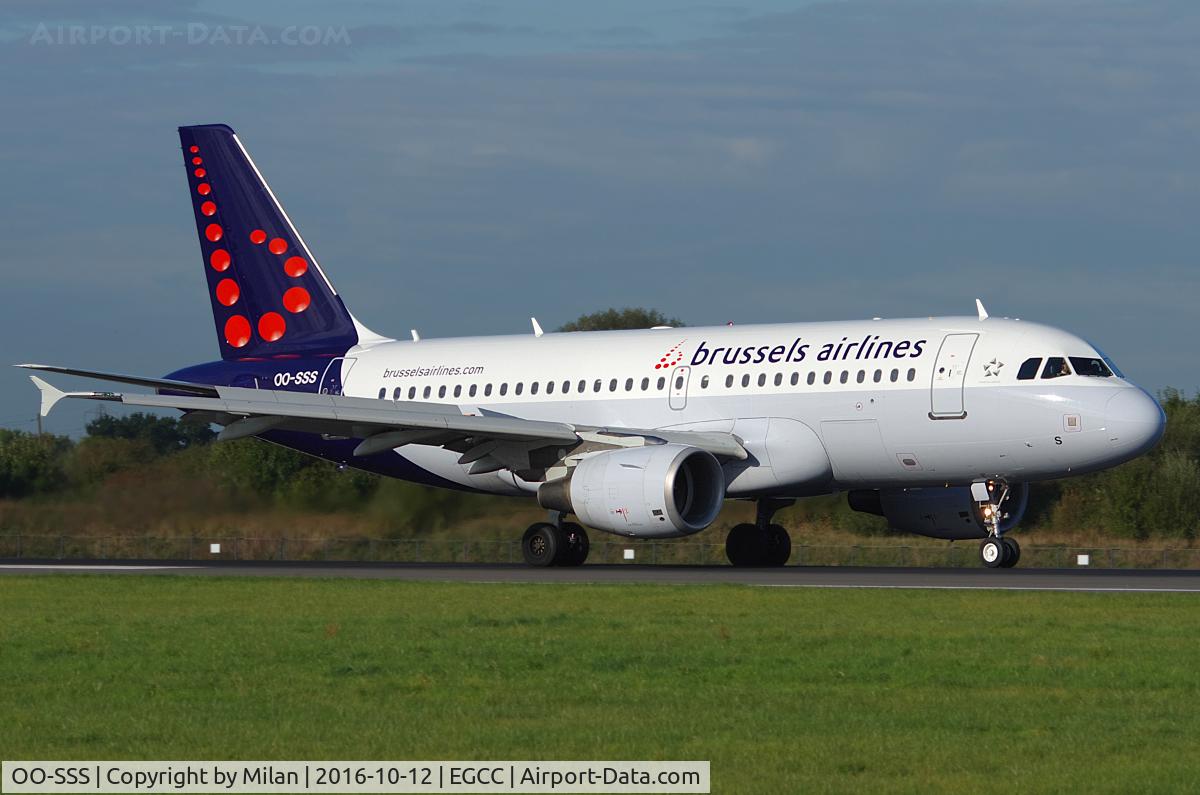 OO-SSS, 2003 Airbus A319-111 C/N 2030, Landing 05R from Brussels