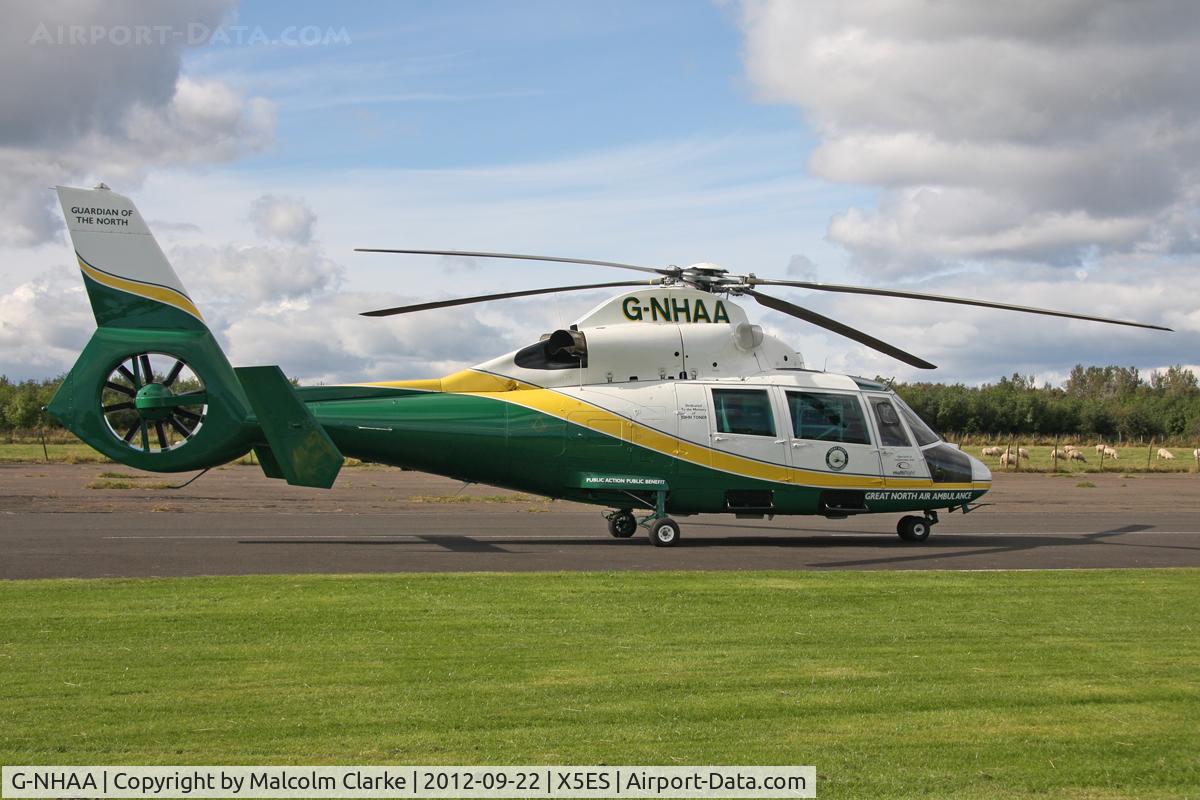 G-NHAA, 1991 Aerospatiale AS-365N-2 Dauphin C/N 6431, Aerospatiale AS-365N-2 Dauphin 2, Eshott Airfield UK, September 22nd, 2012.