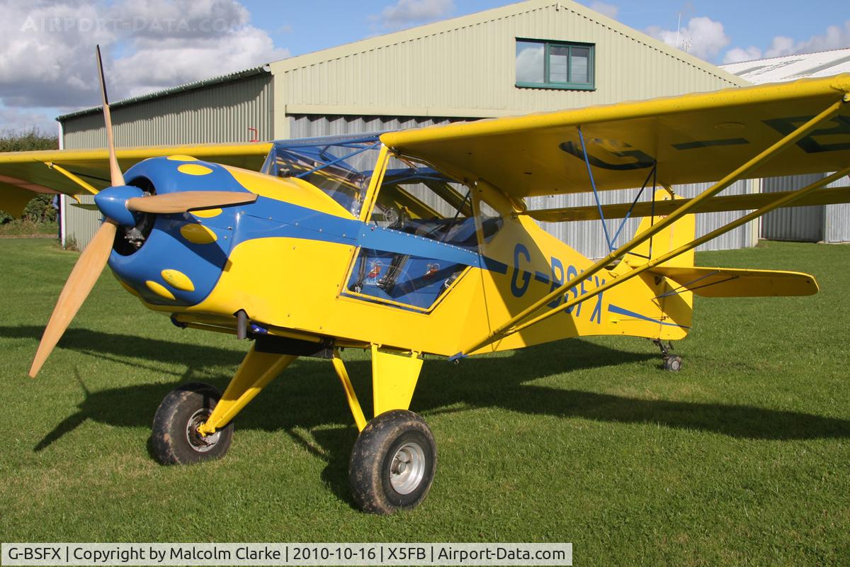 G-BSFX, 1990 Denney Kitfox Mk2 C/N PFA 172-11723, Denney Kitfox Mk2, Fishburn Airfield UK, October 16th 2010.