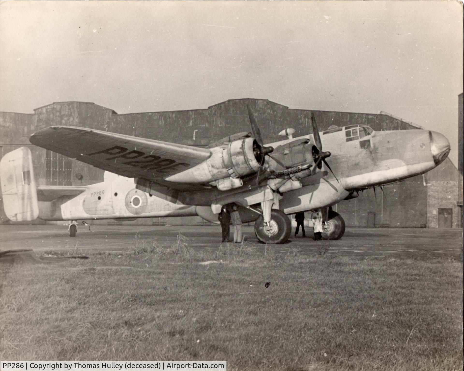 PP286, Handley Page HP70 Halifax C. Mk.VIII C/N 1359, Handley Page, Halifax PP286.
Picture found when clearing effects from Mr Hulley's house.