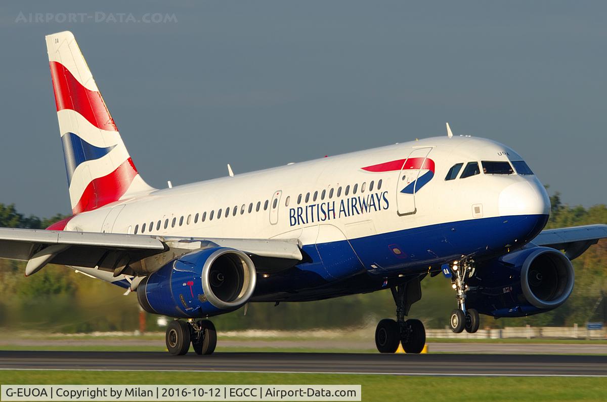 G-EUOA, 2001 Airbus A319-131 C/N 1513, BA Shuttle from Heathrow