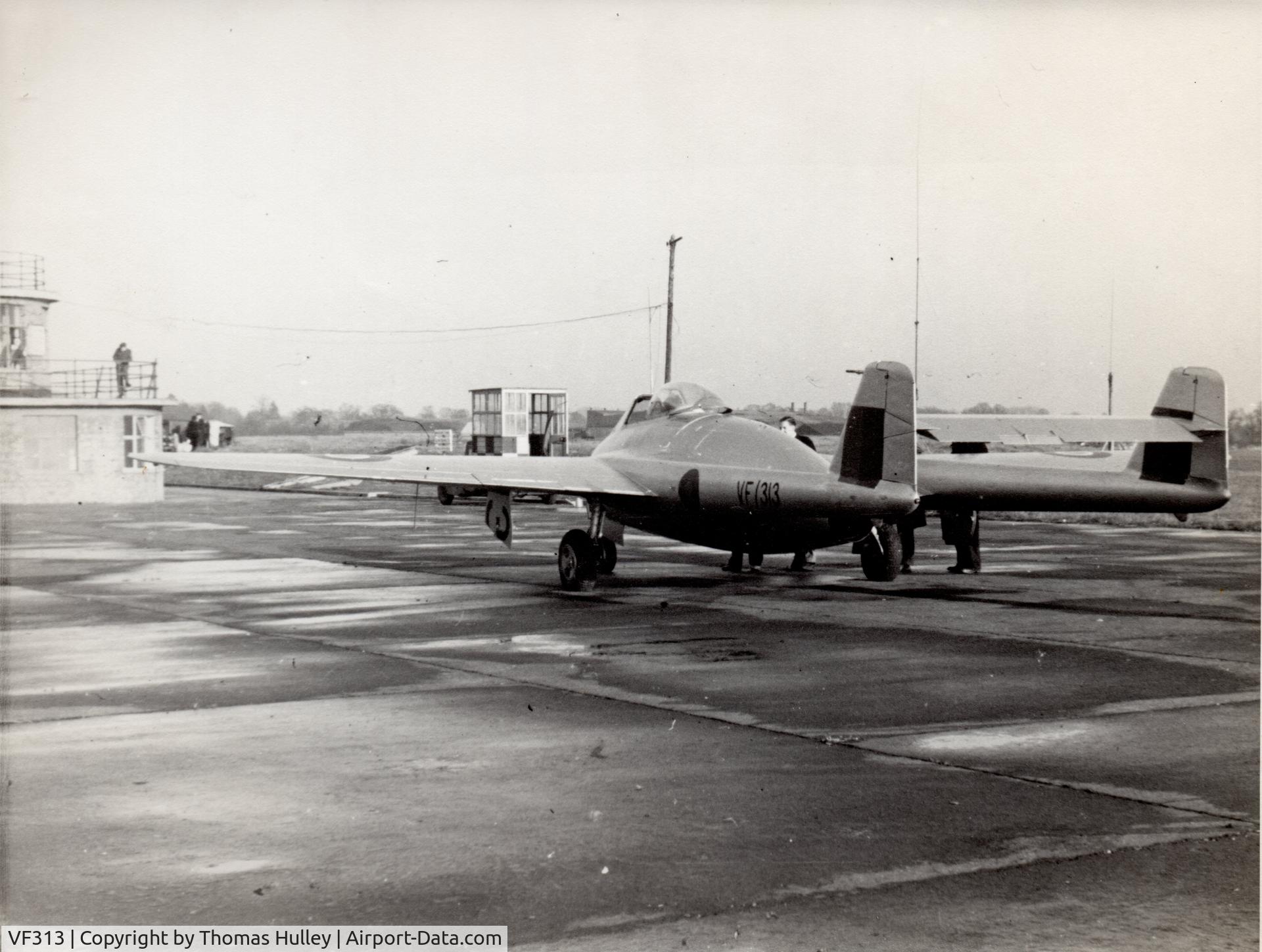 VF313, 1946 De Havilland DH-100 Vampire F.1 C/N Not found VF313, Taken by Mr Thomas Hulley (deceased)