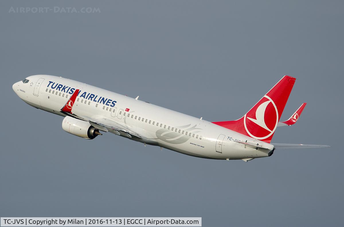 TC-JVS, 2016 Boeing 737-8F2 C/N 60021/5911, TK1994 to Istanbul (IST) depatrs 23R
