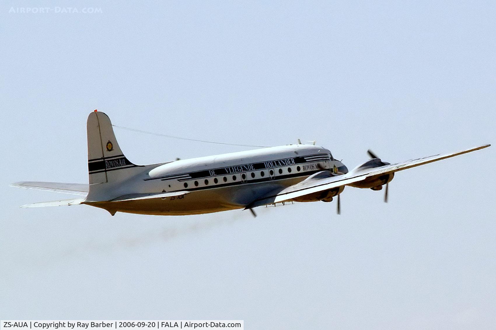 ZS-AUA, 1946 Douglas DC-4-1009 Skymaster C/N 42934, Douglas DC-4-1009 [42934] (Rovos Air) Lanseria~ZS 20/09/2006
