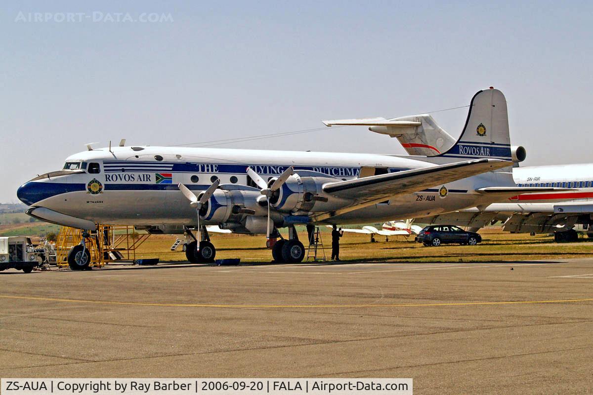 ZS-AUA, 1946 Douglas DC-4-1009 Skymaster C/N 42934, Douglas DC-4-1009 [42934] (Rovos Air) Lanseria~ZS 20/09/2006