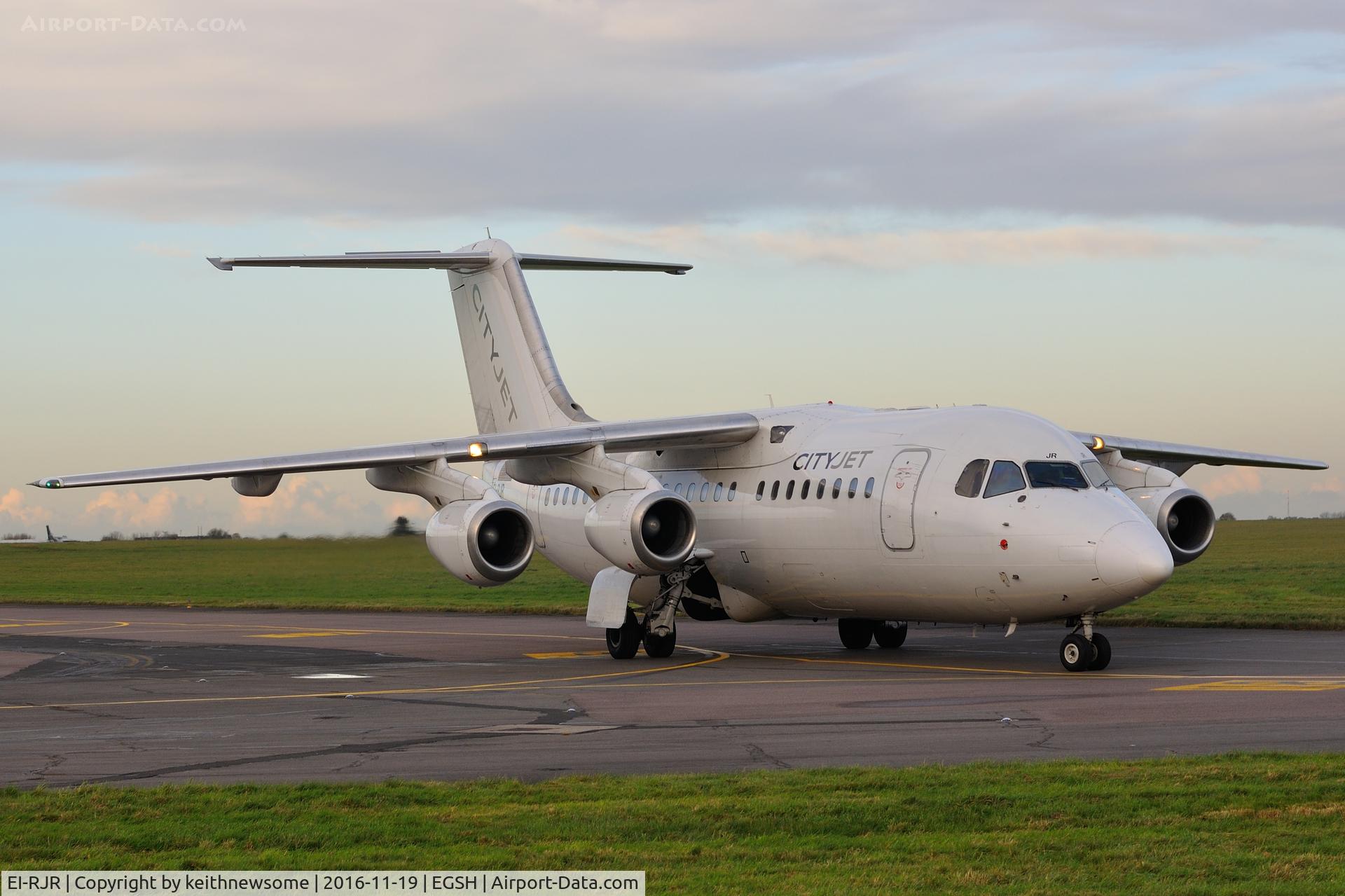 EI-RJR, 2000 British Aerospace Avro 146-RJ85A C/N E2364, Arriving for paint work ?