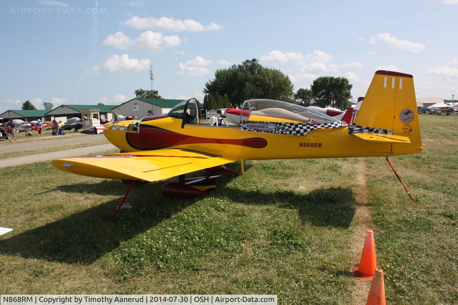 N868RM, 2012 Vans RV-8A C/N 81347, 2012 Vans RV-8A, c/n: 81347