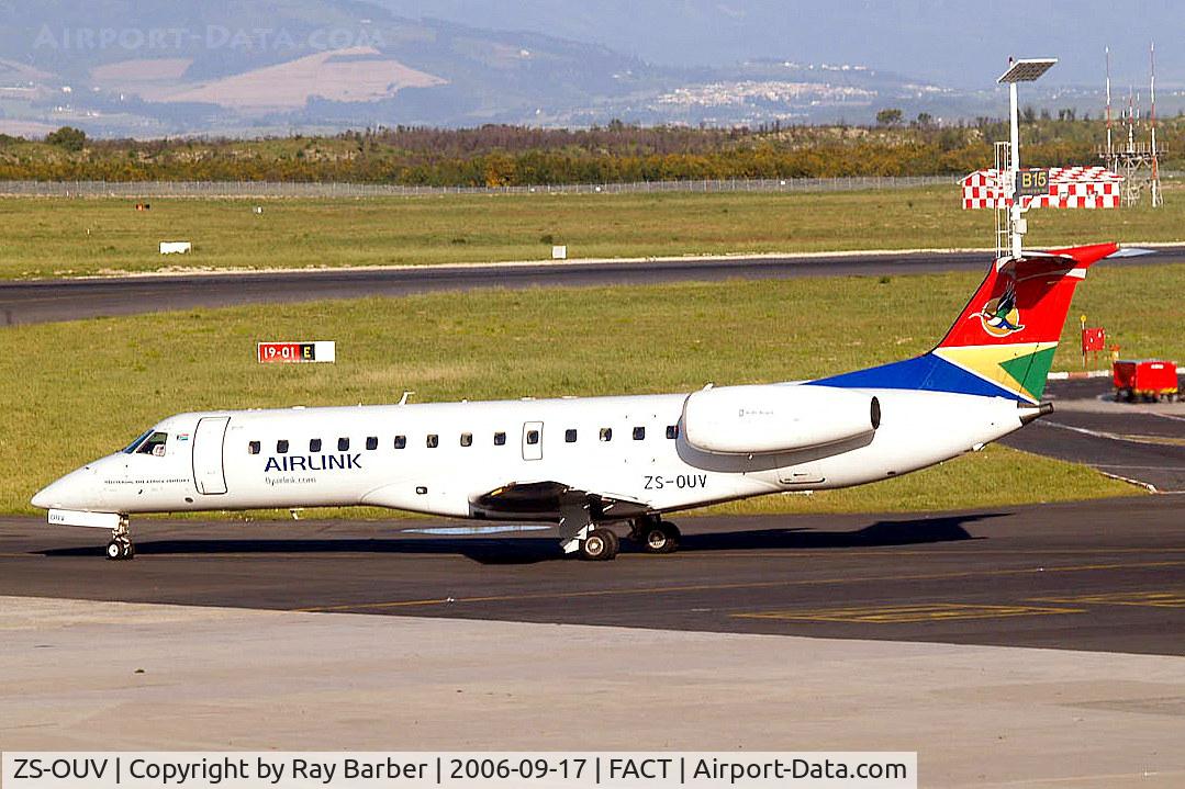 ZS-OUV, 2001 Embraer ERJ-135LR (EMB-135LR) C/N 145493, Embraer ERJ-135LR [145493] (South African Airlink) Cape Town Int'l~ZS 17/09/2006