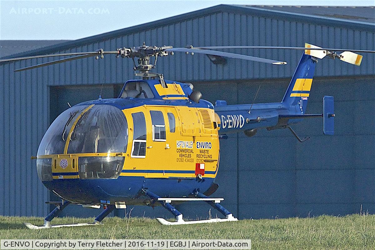 G-ENVO, 1983 MBB Bo-105DBS-4 C/N S-593, MBB Bo-105DBS-4, c/n: S593 at Staverton