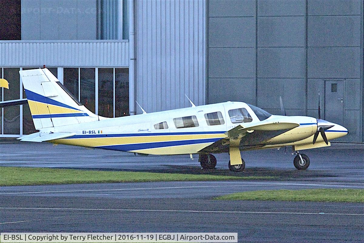 EI-BSL, Piper PA-34-220T Seneca III C/N 34-8233041, Piper PA-34-220T Seneca III, c/n: 34-8233041 at Staverton