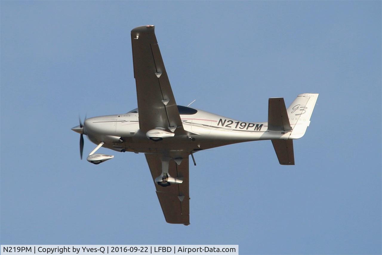 N219PM, 2007 Cirrus SR22 G3 GTS Turbo C/N 2756, Cirrus SR22 G3 GTS Turbo, Take off rwy 23, Bordeaux Mérignac airport (LFBD-BOD)