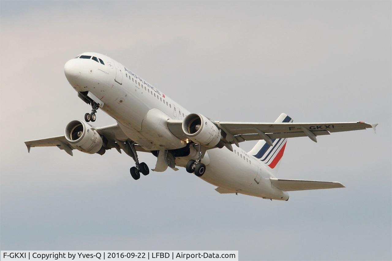 F-GKXI, 2003 Airbus A320-214 C/N 1949, Airbus A320-214, Take off rwy 23, Bordeaux Mérignac airport (LFBD-BOD)