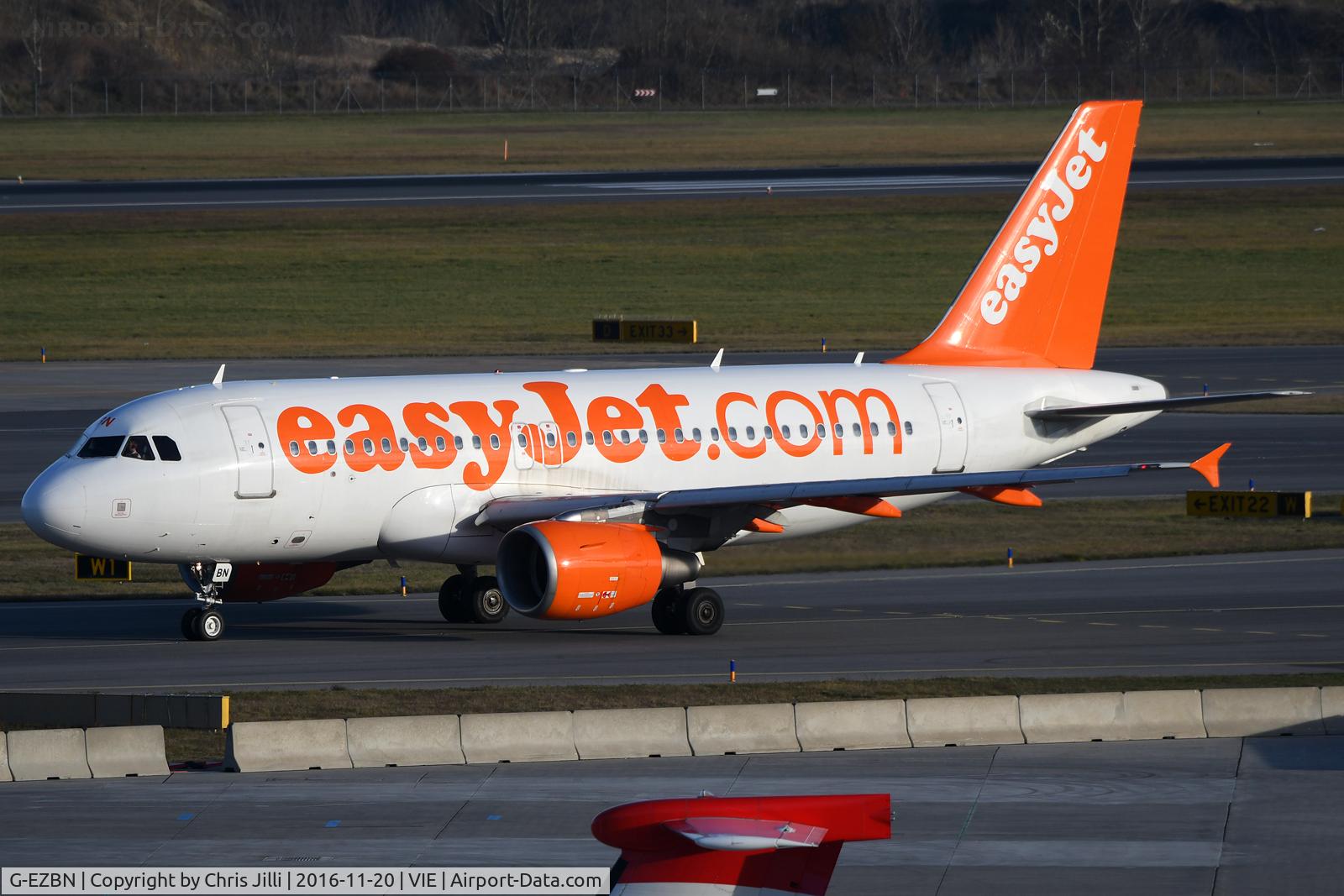 G-EZBN, 2007 Airbus A319-111 C/N 3061, easyJet