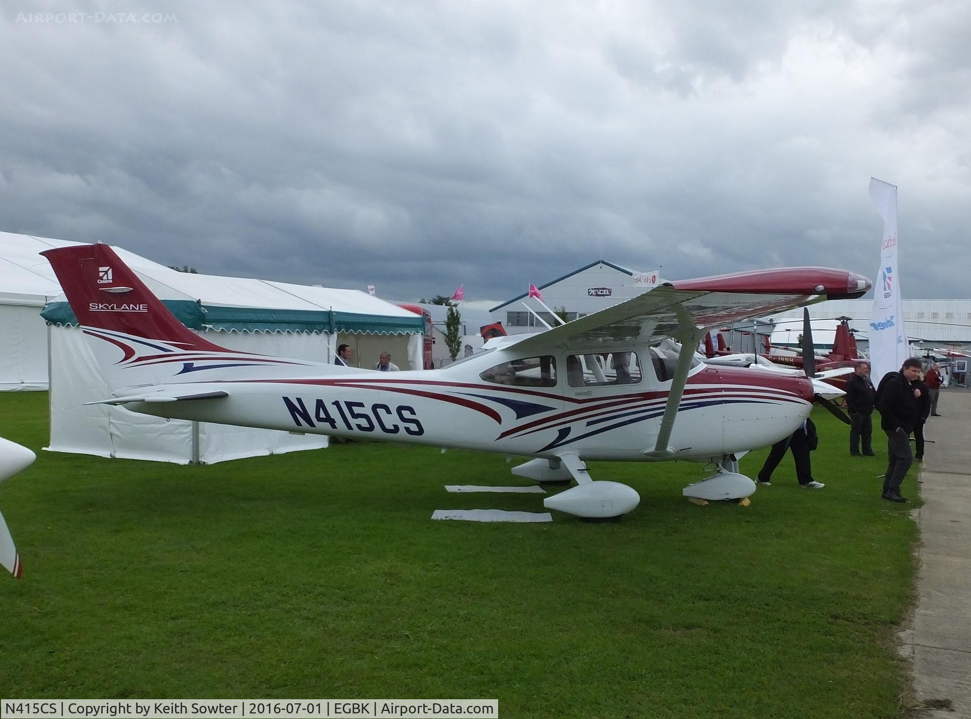 N415CS, 2016 Cessna 182T Skylane Skylane C/N 18282425, display aircaft