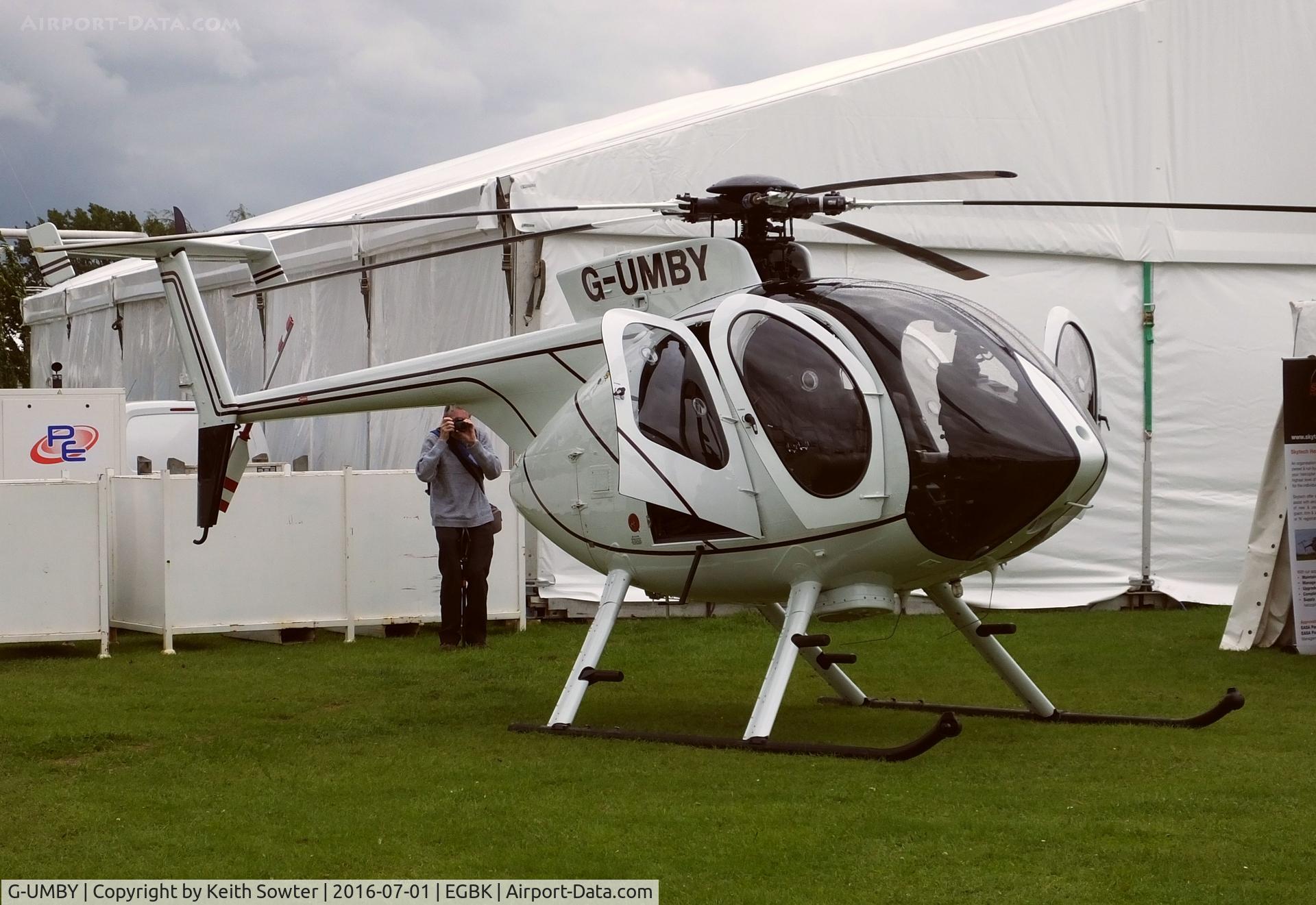 G-UMBY, 1989 McDonnell Douglas MD-500E (369E) C/N 0346E, Display aircraft