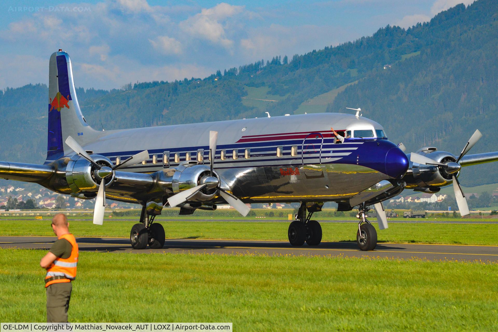 OE-LDM, 1958 Douglas DC-6B C/N 45563, REDBULL DC6 at the AIRPOWER16