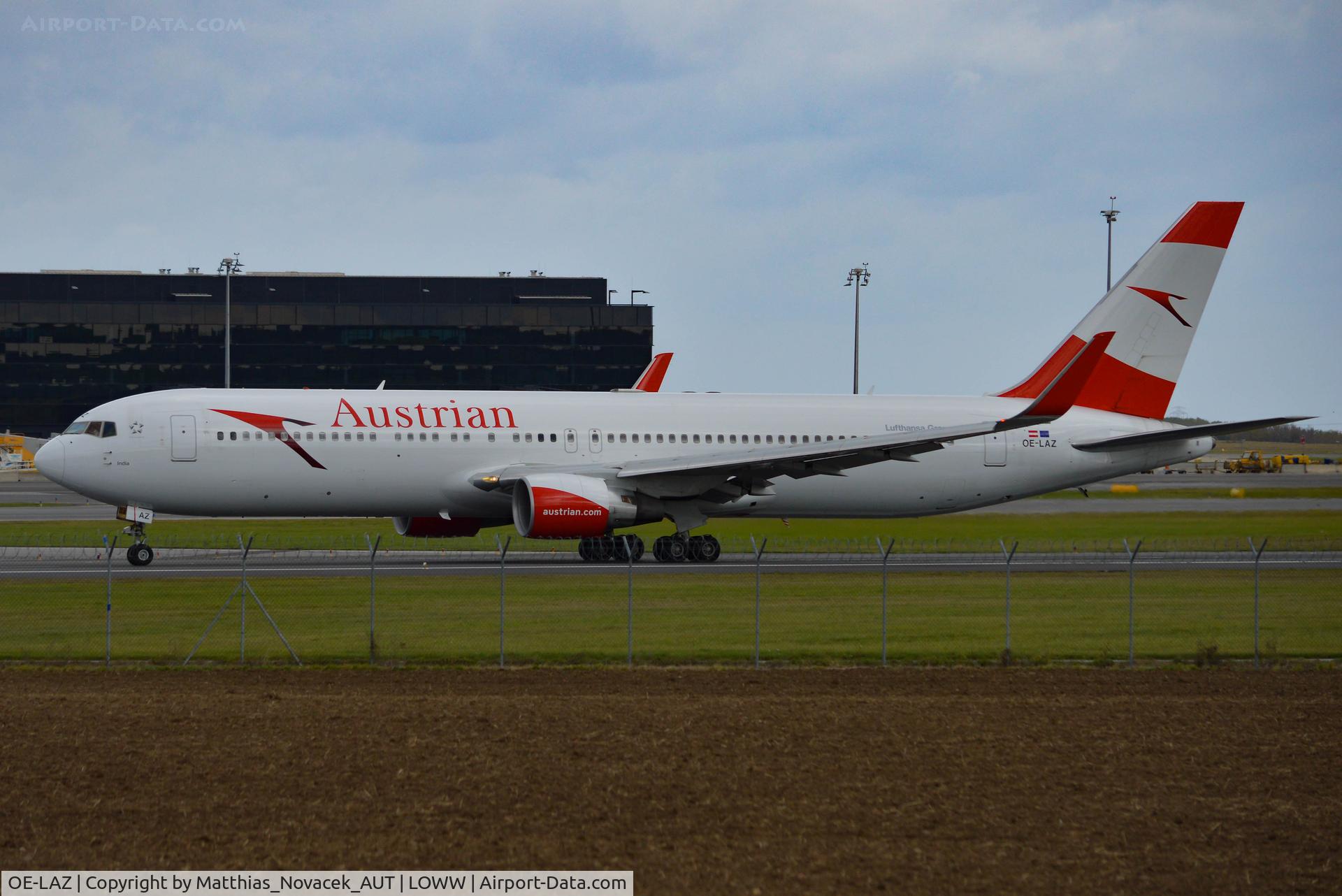 OE-LAZ, 1999 Boeing 767-3Z9 C/N 30331, AUA 767 new livery