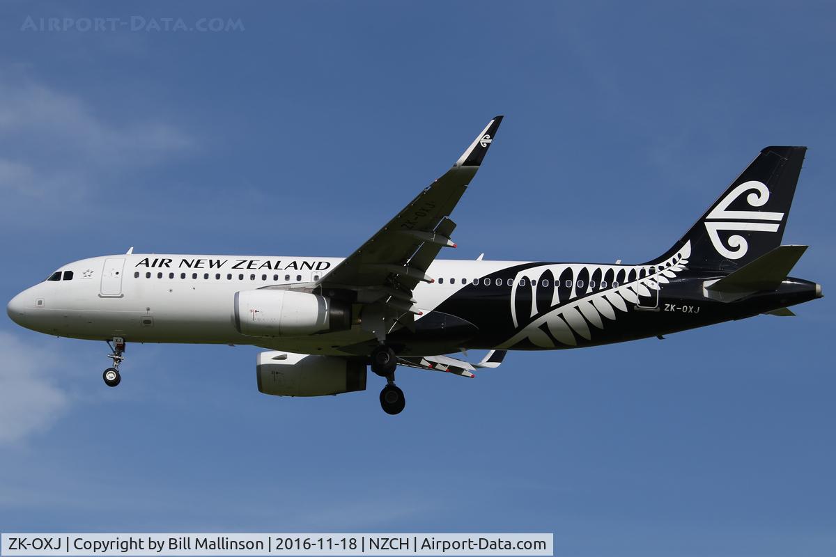 ZK-OXJ, 2015 Airbus A320-232 C/N 6694, NZ523 from AKL