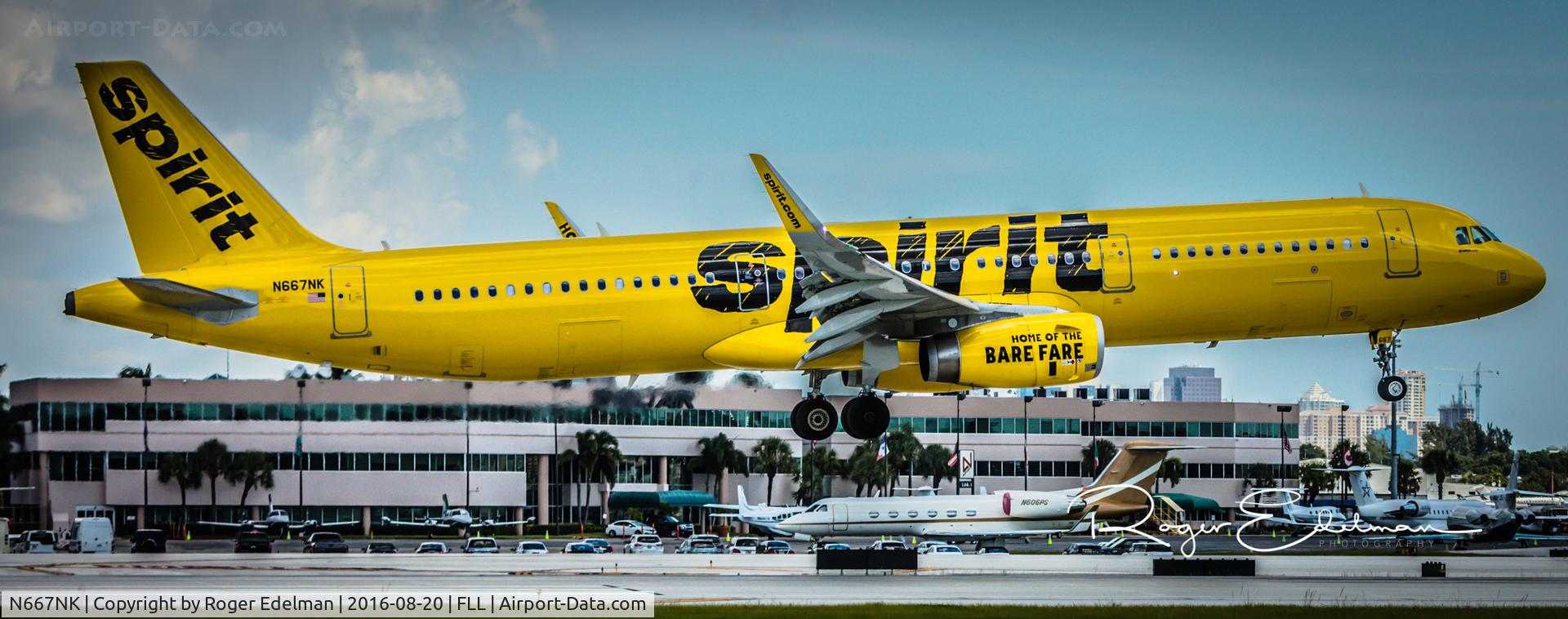 N667NK, 2016 Airbus A321-231 C/N 7058, N667NK Taken @ FLL