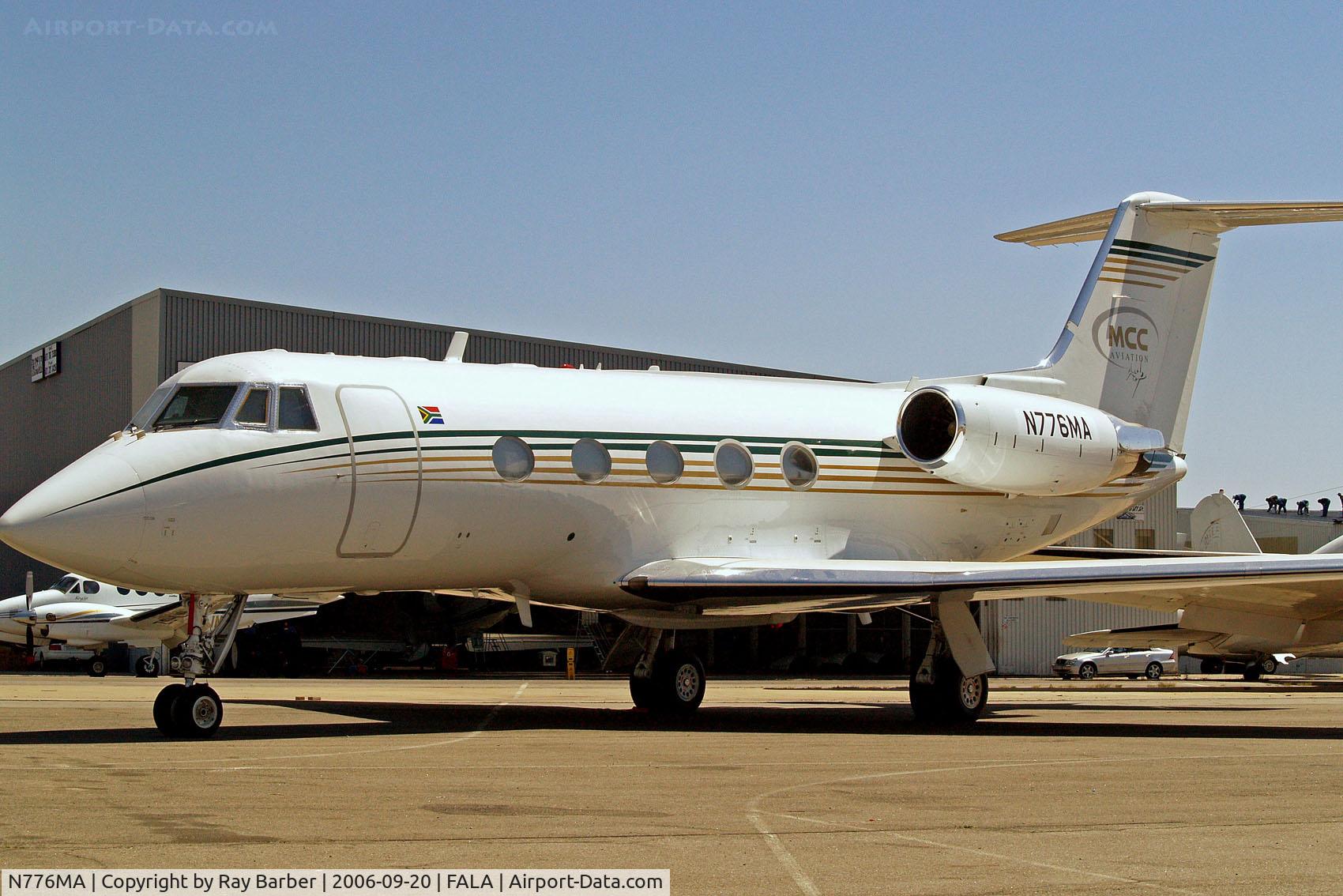 N776MA, 1975 Gulfstream Aerospace G1159B C/N 166, Gulfstream G2B [166] (MCC Aviation) Lanseria~ZS 20/09/2006