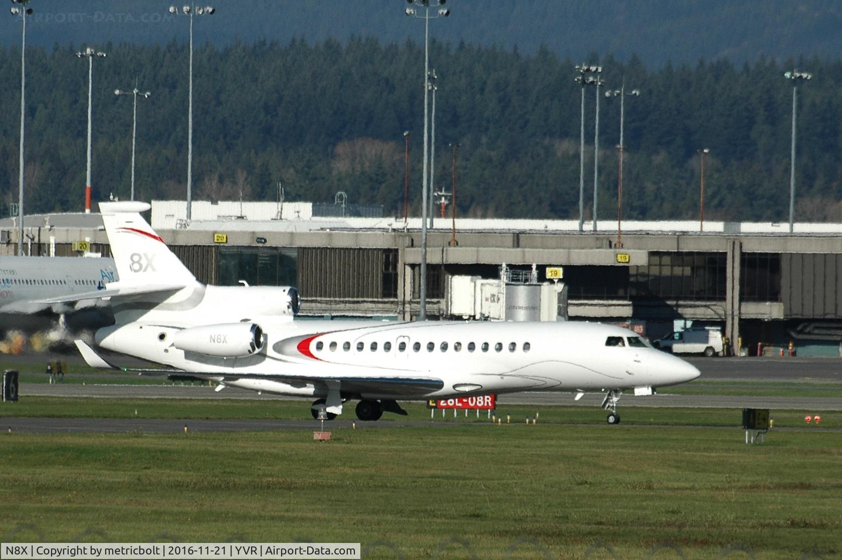 N8X, 2015 Dassault Falcon 8X C/N 403, At YVR
