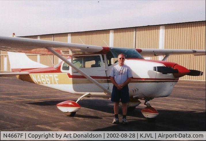 N4667F, 1966 Cessna P206A Super Skylane C/N P206-0267, This Morning we are flying to Oshkosh EAA with my dad about 2002