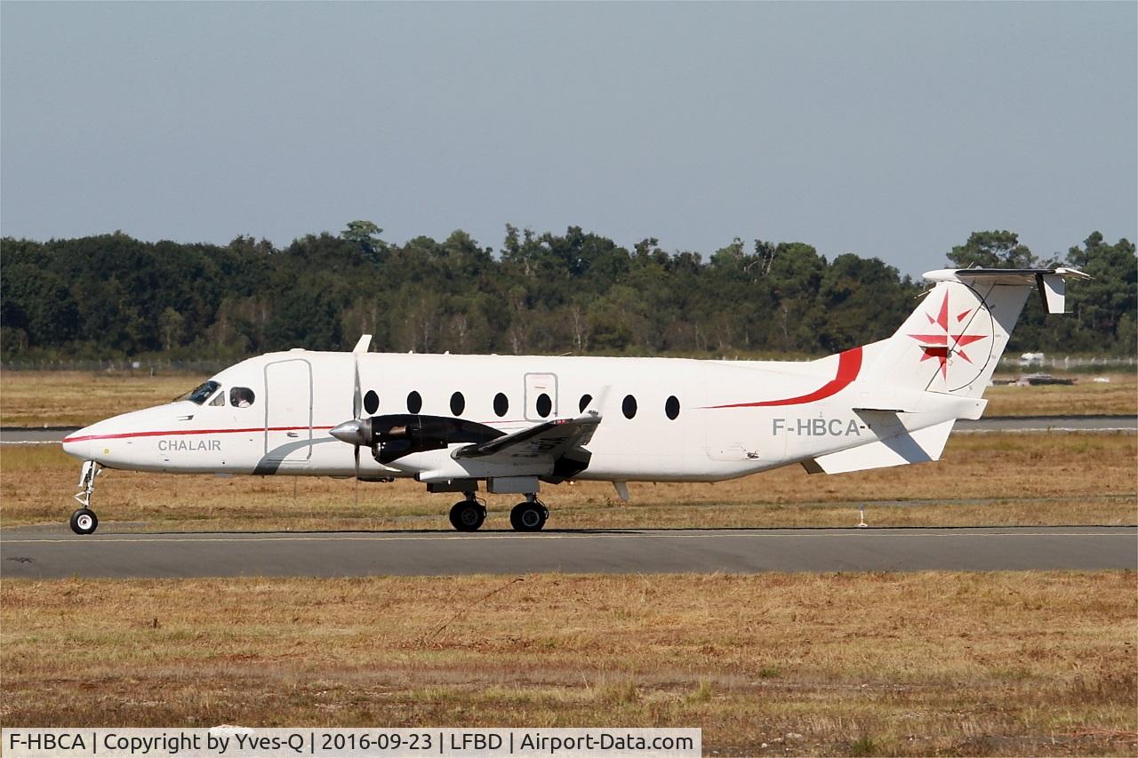 F-HBCA, 1995 Beech 1900D C/N UE-188, Beech 1900D, Holding point Delta rwy 05, Bordeaux Mérignac airport (LFBD-BOD)