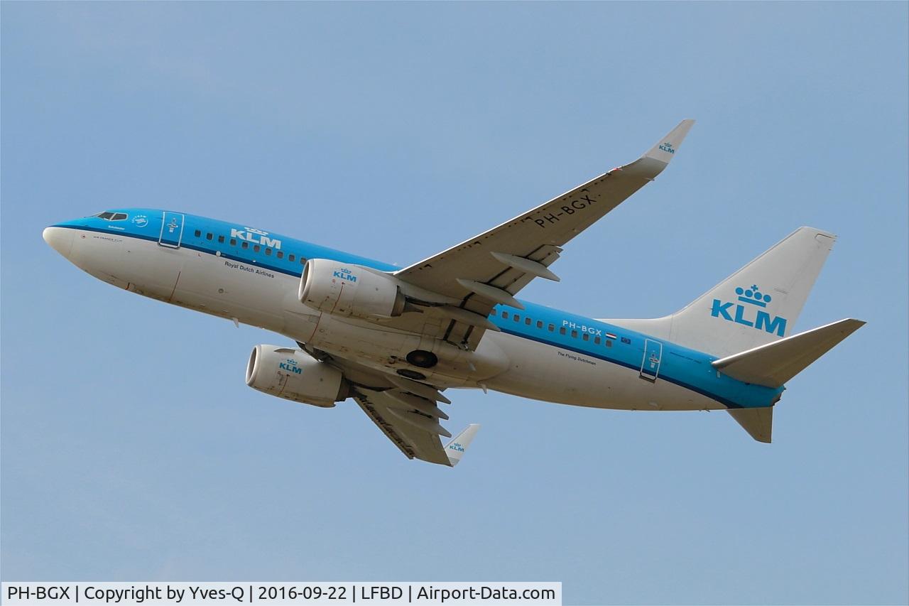 PH-BGX, 2011 Boeing 737-7K2 C/N 38635, Boeing 737-7K2, Take off rwy 23, Bordeaux Mérignac airport (LFBD-BOD)