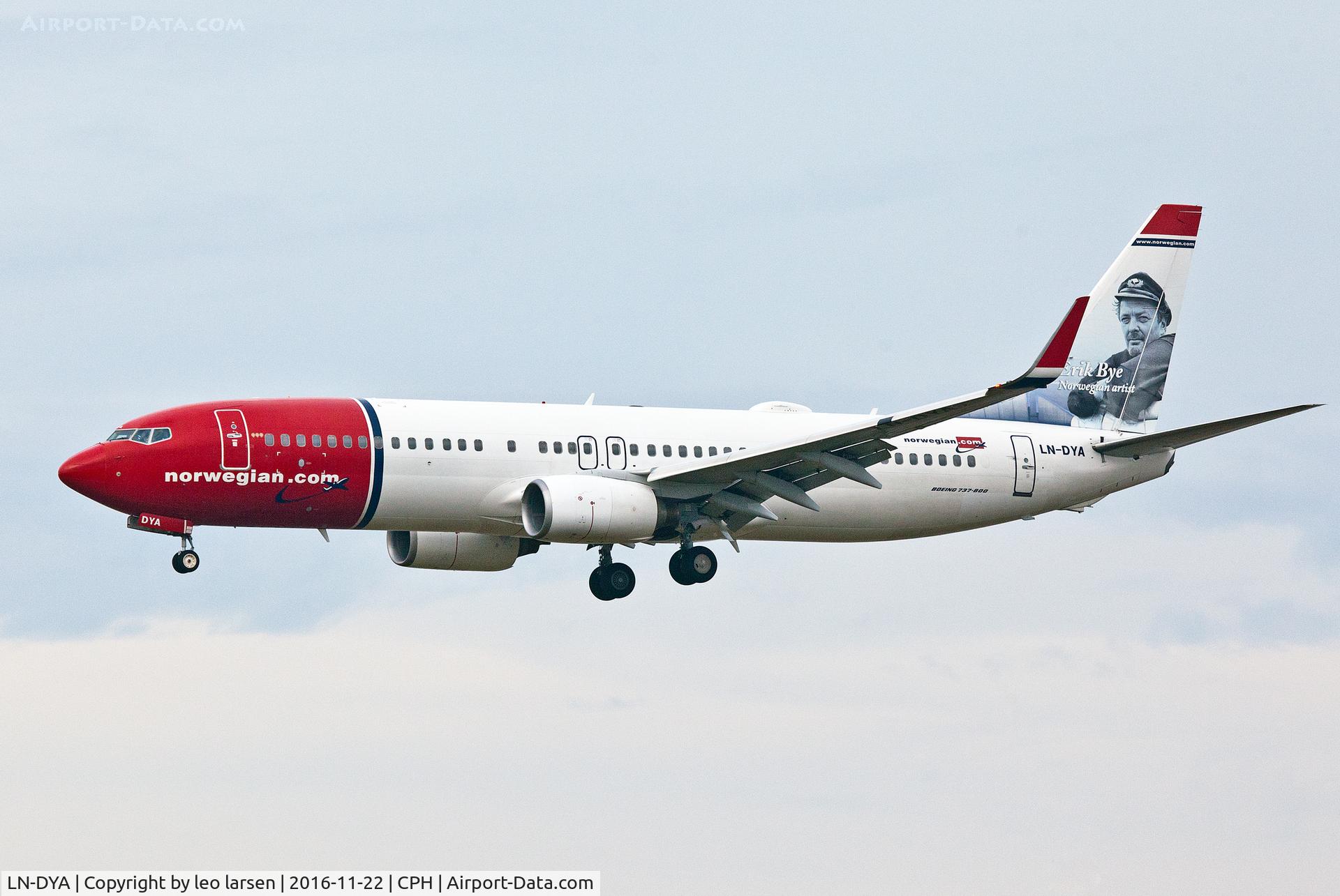 LN-DYA, 2009 Boeing 737-8JP C/N 39162, Copenhagen 22.11.16