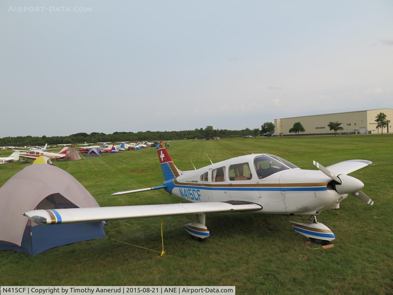 N415CF, 1975 Piper PA-28-180 C/N 28-7505118, 1975 Piper PA-28-180, c/n: 28-7505118, 2015 AOPA FLY-IN Minneapolis, MN