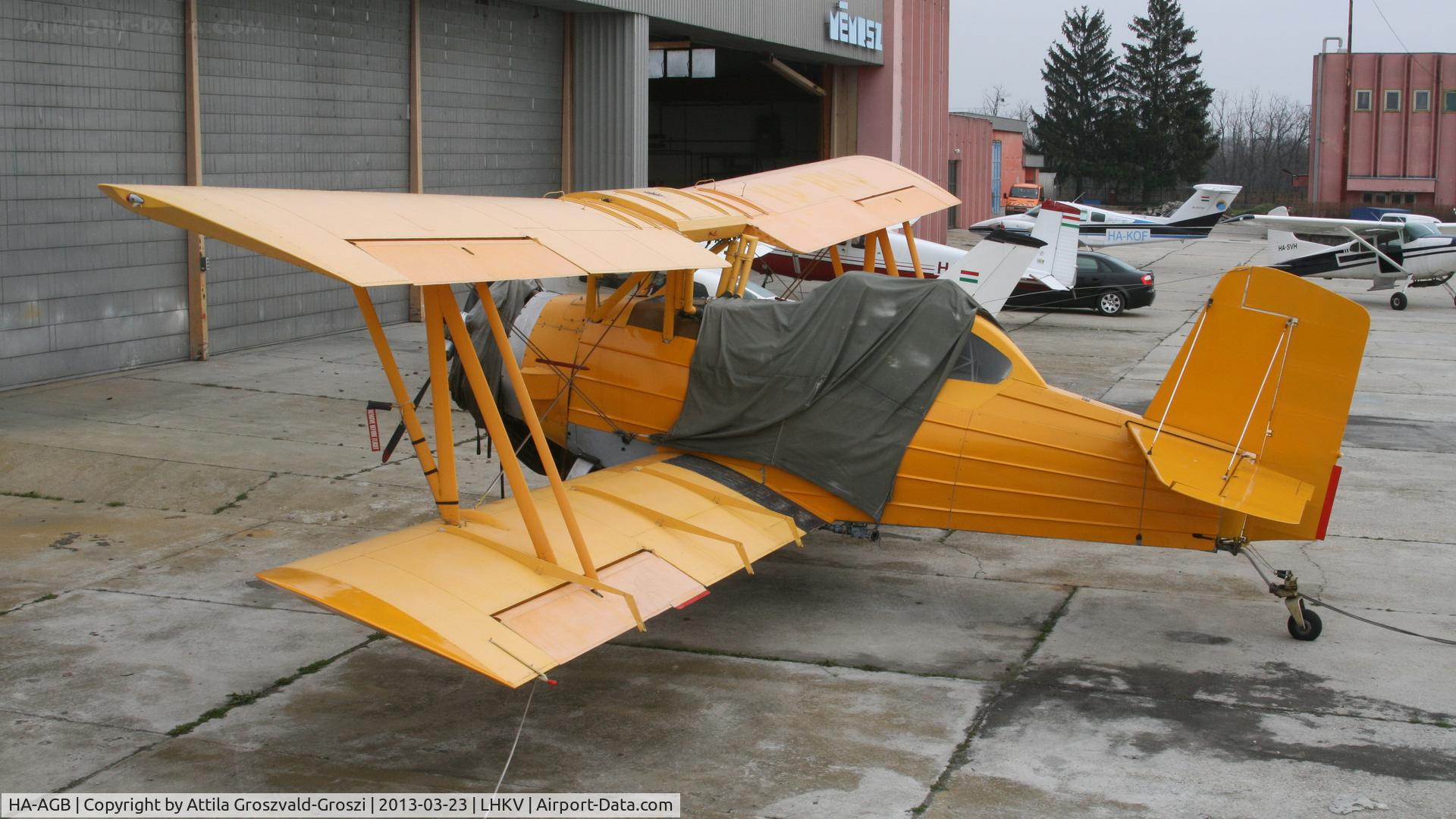 HA-AGB, 1974 Grumman-Schweizer G-164A C/N 1210, Kaposújlak Airport, Hungary.