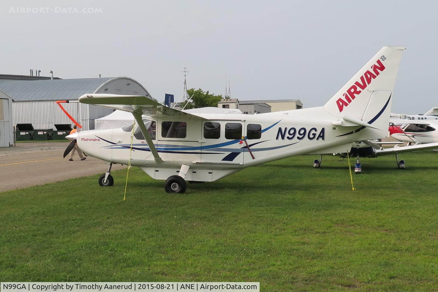 N99GA, 2012 GippsAero GA-8-TC320 Airvan C/N GA8-TC320-12-173, 2012 Gippsland GA-8-TC320, c/n: GA8-TC320-12-173, 2015 AOPA FLY-IN Minneapolis, MN