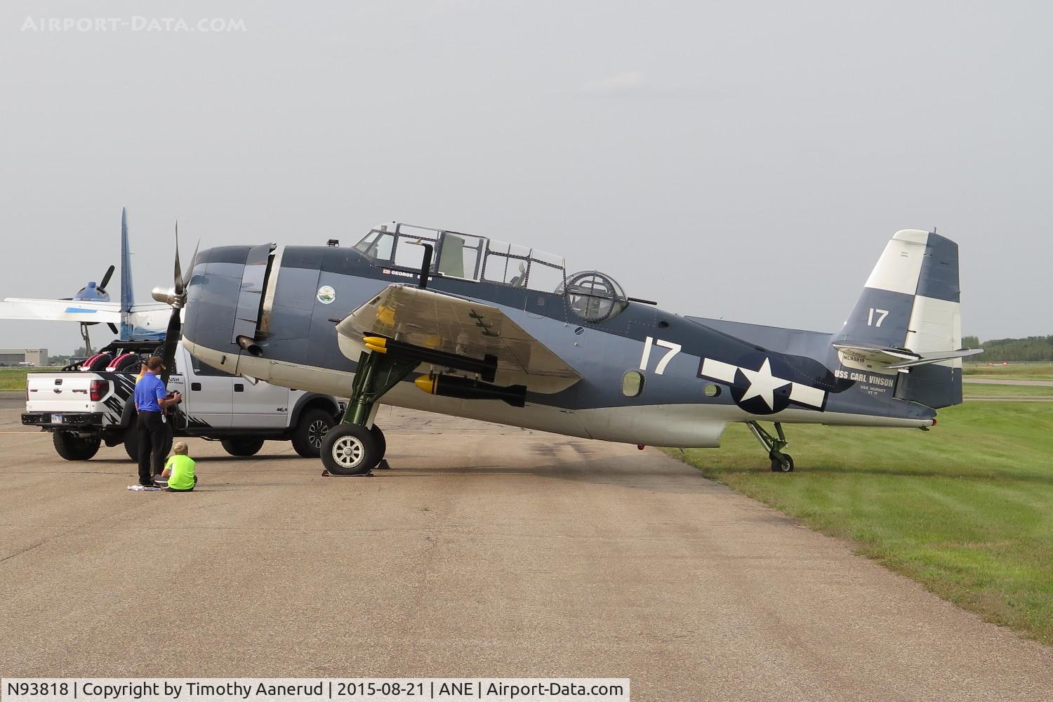 N93818, 1945 Grumman TBM-3E Avenger C/N 53818, 1945 Grumman TBM-3E, c/n: 53818, 2015 AOPA FLY-IN Minneapolis, MN