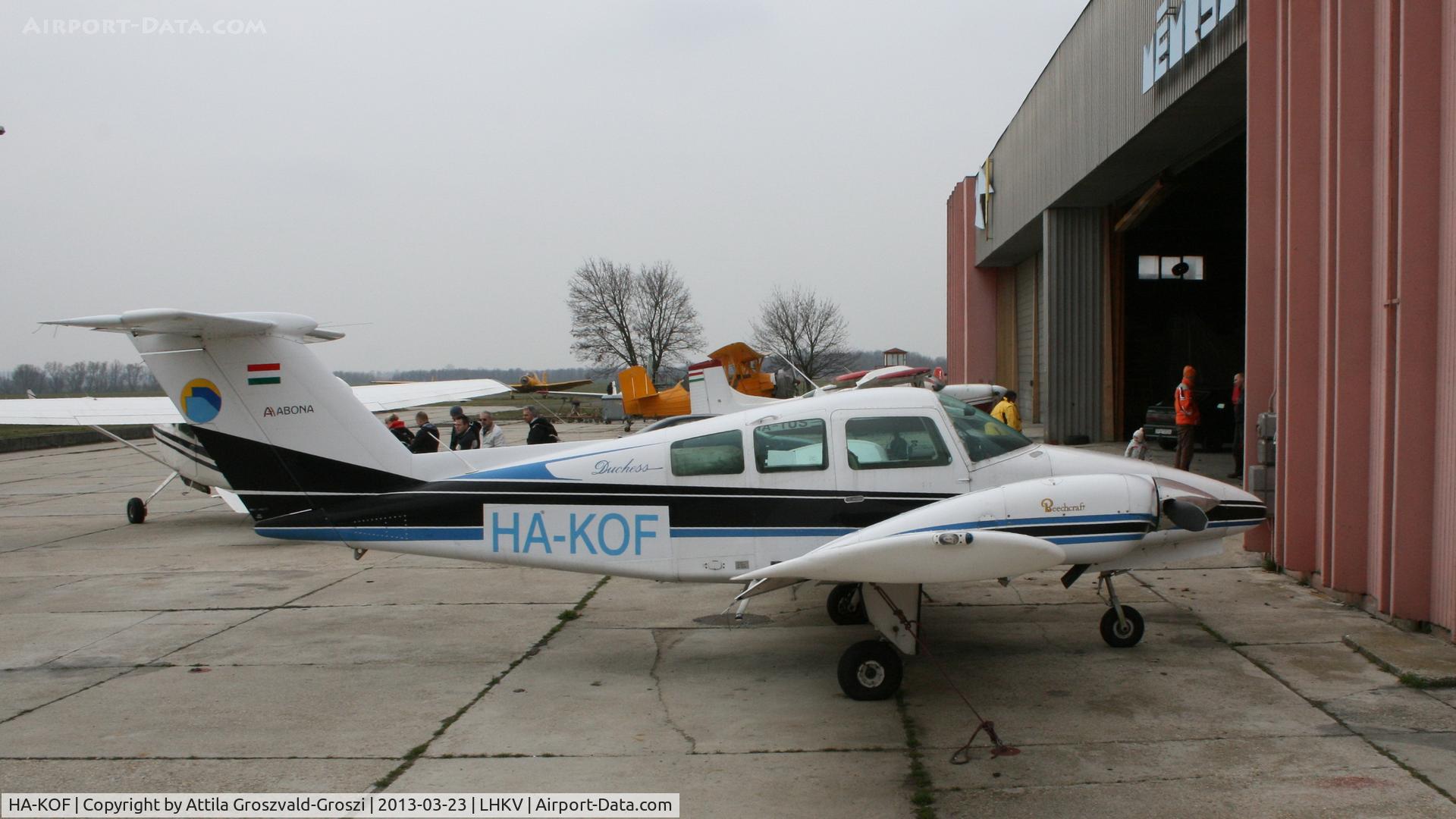 HA-KOF, 1980 Beech 76 Duchess Duchess C/N ME-330, Kaposújlak Airport, Hungary.